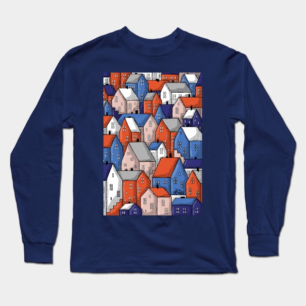 Colorful City Long Sleeve T-Shirt by Tania Tania